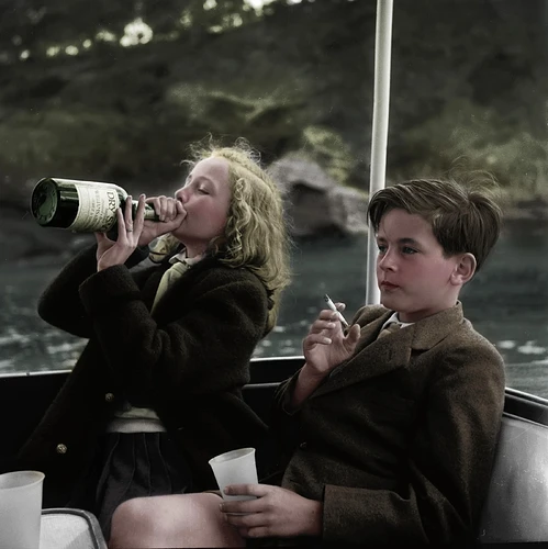 Yvonne și Alexander zu Sayn-Wittgenstein-Sayn, 1955